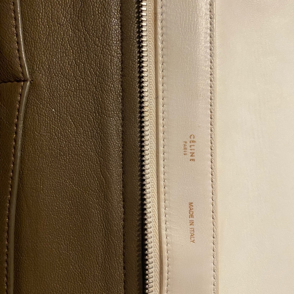 Authentic Celine Trapeze calfskin and suede bag - Picture 4 of 10